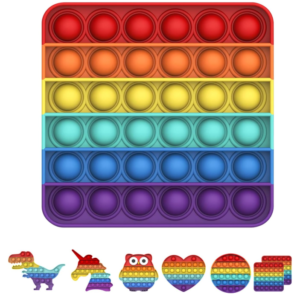 Push and Pop Bubble Sensory Fidget Toy, Silikon Sensorisches Angst Relief Finger Toys